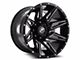 XF Offroad XF-218 Gloss Black Milled 6-Lug Wheel; 20x10; -12mm Offset (07-13 Sierra 1500)