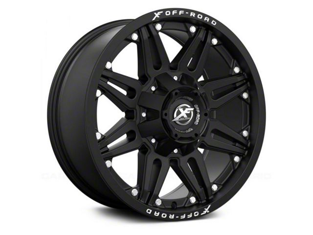 XF Offroad XF-204 Matte Black 6-Lug Wheel; 17x9; 0mm Offset (07-14 Yukon)