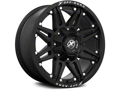 XF Offroad XF-204 Gloss Black Milled 5-Lug Wheel; 24x14; -76mm Offset (09-18 RAM 1500)