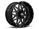 XF Offroad XF-211 Gloss Black Milled 5-Lug Wheel; 20x12; -44mm Offset (09-18 RAM 1500)