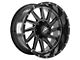 XF Offroad XF-216 Gloss Black Milled 5-Lug Wheel; 20x12; -44mm Offset (09-18 RAM 1500)