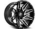 XF Offroad XF-218 Gloss Black Machined 5-Lug Wheel; 20x10; -12mm Offset (09-18 RAM 1500)