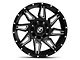 XF Offroad XF-218 Gloss Black Milled 5-Lug Wheel; 20x12; -44mm Offset (09-18 RAM 1500)