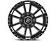 XF Offroad XF-225 Gloss Black Milled 6-Lug Wheel; 20x12; -44mm Offset (14-18 Sierra 1500)