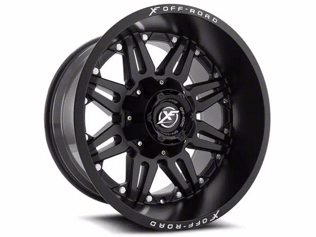 XF Offroad XF-204 Matte Black 6-Lug Wheel; 18x9; -12mm Offset (14-18 Silverado 1500)