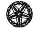 XF Offroad XF-223 Gloss Black Machined 6-Lug Wheel; 20x12; -44mm Offset (15-20 Tahoe)