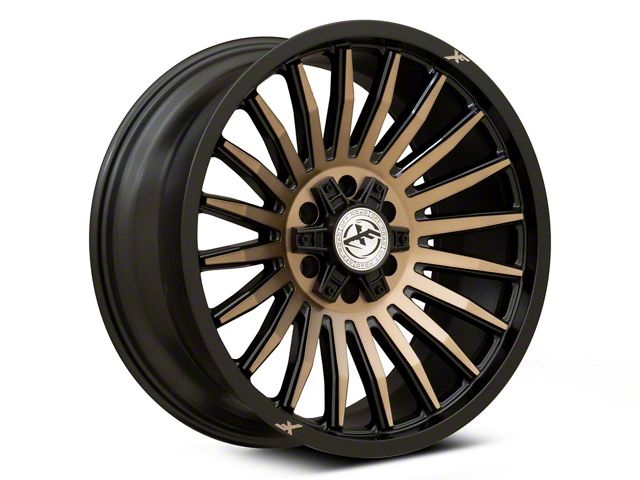 XF Offroad XF-231 Satin Black Machined with Bronze Double Dark Tint 6-Lug Wheel; 20x9; 0mm Offset (15-20 Yukon)