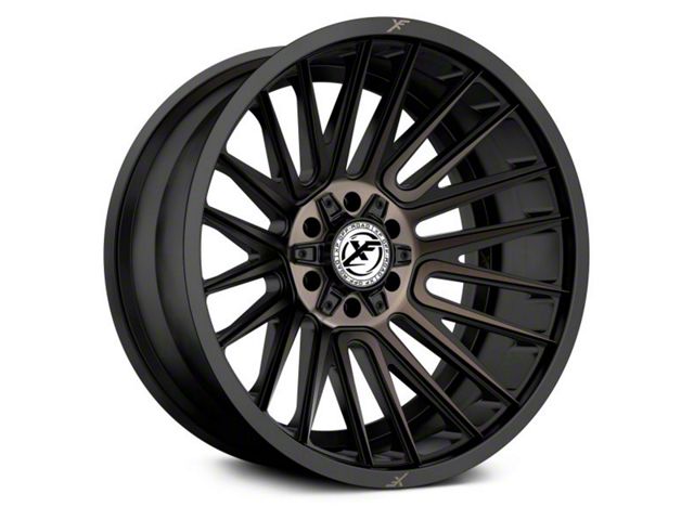 XF Offroad XF-234 Satin Black Machined with Bronze Double Dark Tint 6-Lug Wheel; 20x10; -12mm Offset (15-20 Yukon)