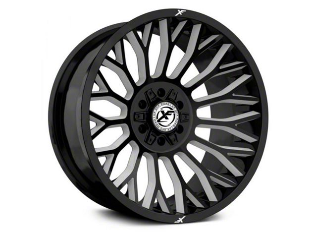 XF Offroad XF-237 Gloss Black Milled 6-Lug Wheel; 20x10; -12mm Offset (15-20 Yukon)