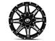 XF Offroad XF-220 Gloss Black Milled 6-Lug Wheel; 17x9; 12mm Offset (24-25 Ranger)