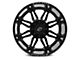 XF Offroad XF-204 Gloss Black Milled 5-Lug Wheel; 24x14; -76mm Offset (94-01 RAM 1500)