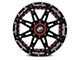 XF Offroad XF-217 Gloss Black with Red Inserts 5-Lug Wheel; 20x9; 12mm Offset (94-01 RAM 1500)