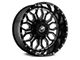 XF Offroad XF-227 Gloss Black Milled 5-Lug Wheel; 20x12; -44mm Offset (94-01 RAM 1500)