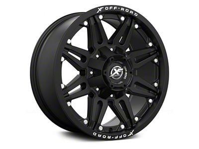 XF Offroad XF-204 Matte Black 6-Lug Wheel; 17x9; 20mm Offset (99-06 Sierra 1500)