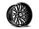 XF Offroad XF-230 Gloss Black and Machined 6-Lug Wheel; 20x9; 12mm Offset (23-25 Canyon)