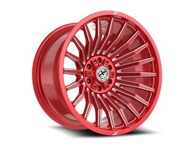 XF Offroad XF-231 Anodized Red and Milled 6-Lug Wheel; 20x10; -12mm Offset (23-25 Canyon)