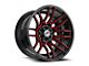 XF Offroad XF-232 Gloss Black and Red Milled 6-Lug Wheel; 20x10; -12mm Offset (23-25 Canyon)