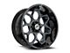 XF Offroad XF-233 Gloss Black and Blue Milled 6-Lug Wheel; 20x10; -24mm Offset (23-25 Canyon)