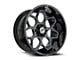 XF Offroad XF-233 Gloss Black and Blue Milled 6-Lug Wheel; 20x9; 0mm Offset (23-25 Canyon)