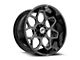 XF Offroad XF-233 Gloss Black and Milled 6-Lug Wheel; 20x10; -12mm Offset (23-25 Canyon)