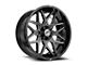 XF Offroad XF-238 Gloss Black and Milled 6-Lug Wheel; 18x9; 12mm Offset (23-25 Canyon)