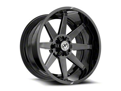 XF Offroad XF-236 Gloss Black and Milled 6-Lug Wheel; 20x10; -24mm Offset (23-25 Colorado)