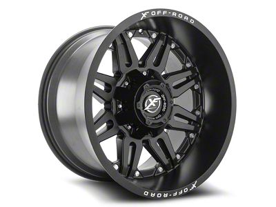 XF Offroad XF-204 Matte Black 5-Lug Wheel; 22x12; -44mm Offset (87-90 Dakota)