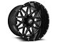 XF Offroad XF-211 Gloss Black and Machined 5-Lug Wheel; 20x10; -12mm Offset (05-11 Dakota)