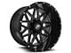 XF Offroad XF-211 Gloss Black and Machined 5-Lug Wheel; 20x10; -24mm Offset (05-11 Dakota)