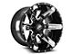 XF Offroad XF-214 Gloss Black with Chrome Inserts 5-Lug Wheel; 20x10; -12mm Offset (05-11 Dakota)