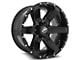 XF Offroad XF-214 Gloss Black with Gloss Black Inserts 5-Lug Wheel; 20x10; -24mm Offset (87-90 Dakota)