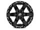 XF Offroad XF-214 Gloss Black with Gloss Black Inserts 5-Lug Wheel; 20x10; -12mm Offset (05-11 Dakota)