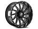 XF Offroad XF-216 Gloss Black and Milled 5-Lug Wheel; 20x10; -24mm Offset (05-11 Dakota)