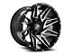 XF Offroad XF-218 Gloss Black and Machined 5-Lug Wheel; 20x10; -12mm Offset (05-11 Dakota)