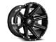 XF Offroad XF-220 Gloss Black and Milled 5-Lug Wheel; 20x9; 0mm Offset (05-11 Dakota)