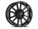 XF Offroad XF-225 Gloss Black and Milled 5-Lug Wheel; 17x10; -12mm Offset (87-90 Dakota)