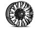 XF Offroad XF-226 Gloss Black and Milled 5-Lug Wheel; 20x9; 0mm Offset (87-90 Dakota)