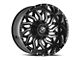 XF Offroad XF-228 Gloss Black and Milled 5-Lug Wheel; 24x14; -76mm Offset (05-11 Dakota)