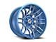 XF Offroad XF-232 Anodized Blue and Milled 5-Lug Wheel; 20x9; 12mm Offset (05-11 Dakota)