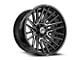 XF Offroad XF-234 Gloss Black and Milled 5-Lug Wheel; 17x9; 12mm Offset (05-11 Dakota)