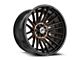 XF Offroad XF-234 Satin Black and Bronze Machined Double Dark Tint 5-Lug Wheel; 17x9; 0mm Offset (05-11 Dakota)