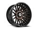 XF Offroad XF-234 Satin Black and Bronze Machined Double Dark Tint 5-Lug Wheel; 18x9; 0mm Offset (05-11 Dakota)