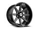 XF Offroad XF-236 Gloss Black and Milled 5-Lug Wheel; 20x9; 12mm Offset (05-11 Dakota)