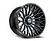 XF Offroad XF-237 Gloss Black and Machined Titanium Double Dark Tint 5-Lug Wheel; 20x10; -24mm Offset (05-11 Dakota)