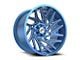 XF Offroad XF-229 Anodized Blue and Milled 6-Lug Wheel; 20x10; -12mm Offset (21-24 F-150)