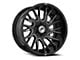 XF Offroad XF-230 Gloss Black and Milled 6-Lug Wheel; 17x9; 0mm Offset (04-08 F-150)