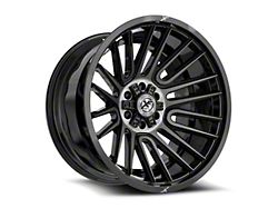 XF Offroad XF-234 Gloss Black and Brushed Double Dark Tint 6-Lug Wheel; 17x9; 12mm Offset (21-25 F-150)