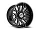 XF Offroad XF-230 Gloss Black and Machined 8-Lug Wheel; 20x10; -12mm Offset (17-22 F-250 Super Duty)