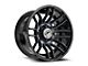 XF Offroad XF-232 Gloss Black and Machined Titanium Double Dark Tint 8-Lug Wheel; 20x10; -24mm Offset (11-16 F-250 Super Duty)