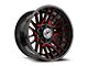 XF Offroad XF-234 Gloss Black and Red Machined 8-Lug Wheel; 20x10; -24mm Offset (11-16 F-250 Super Duty)